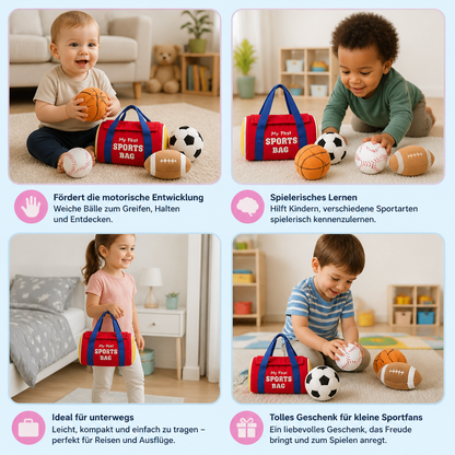 Mein erstes Sport-Plüschset – Weiches Spielzeug für Babys