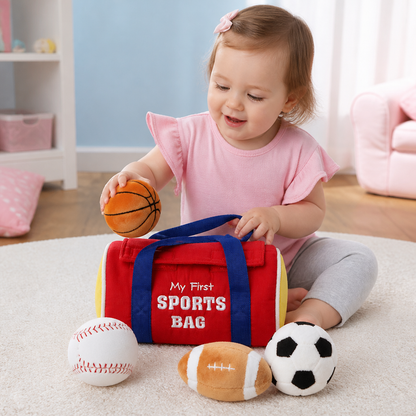 Mein erstes Sport-Plüschset – Weiches Spielzeug für Babys