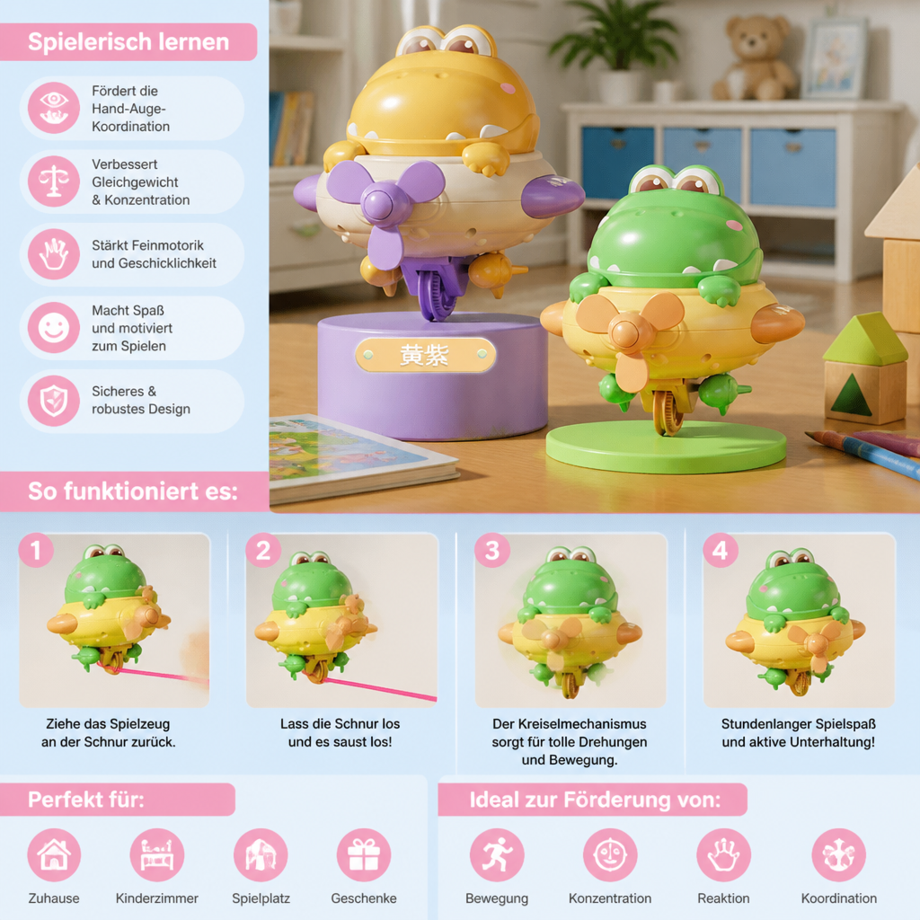 Dino-Balance-Kreiselspielzeug für Kinder