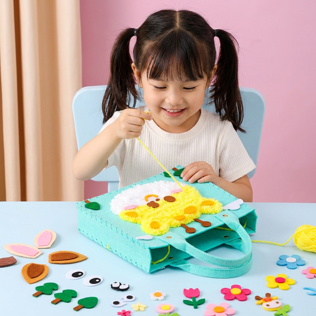 DIY-Plüschtaschen-Bastelset für Kinder