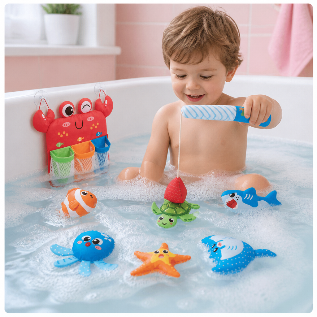 Montessori Magnetisches Angelspiel-Badespielzeug-Set