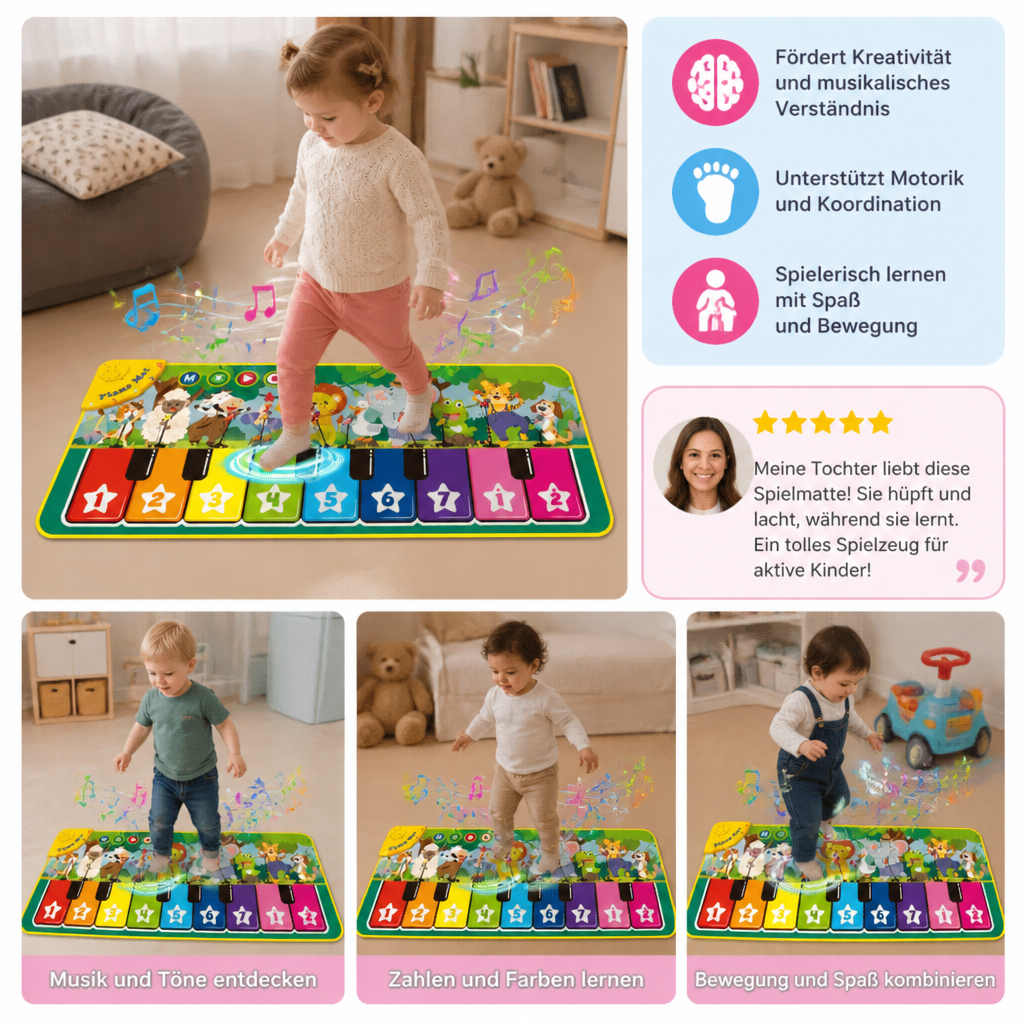 Interaktive Musik-Klavier-Spielmatte für Kinder