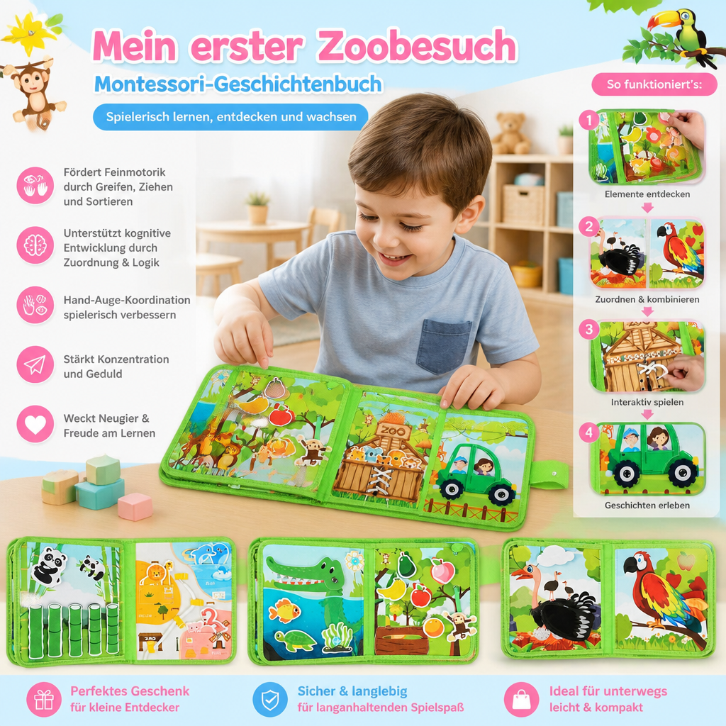 Mein erster Zoobesuch – Montessori-Geschichtenbuch