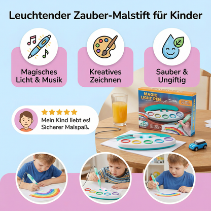Leuchtender Zauber-Malstift für Kinder – Kreatives Zeichnen mit Licht & Musik