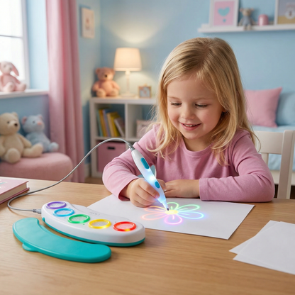 Leuchtender Zauber-Malstift für Kinder – Kreatives Zeichnen mit Licht & Musik