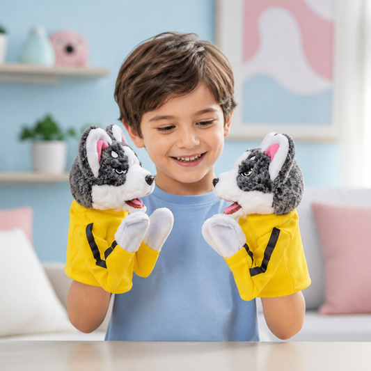 Boxender Husky – lustiges Kinderspielzeug
