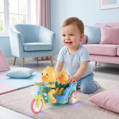 Elektrisches Tier-Dreirad – interaktives Fahrspielzeug mit Musik & Licht für Kinder