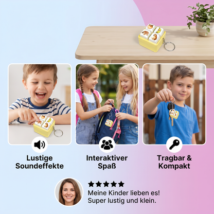 Lustiger Sprach Button Schlüsselanhänger mit Interaktiven Soundeffekten