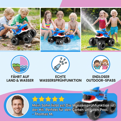 Ferngesteuertes Hai Amphibienfahrzeug für Land und Wasser mit Wassersprüher