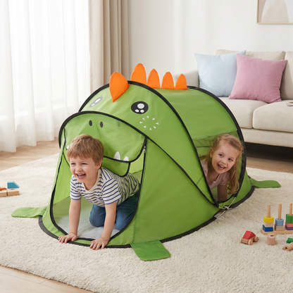 Faltbares Dino-Spielzelt für Kinder – perfekt für warme Tage & gemütliche Spielstunden