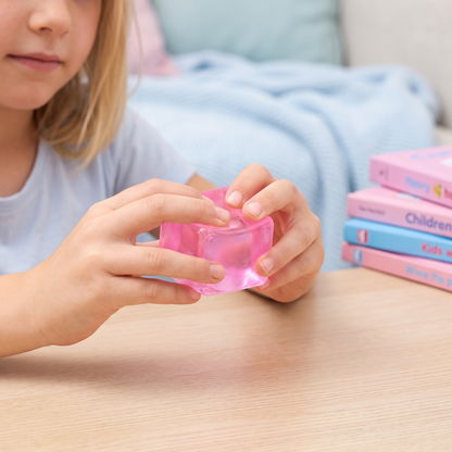 Cube Squishy Stressball – Weiches Gel-Fidget-Spielzeug für die Sinne