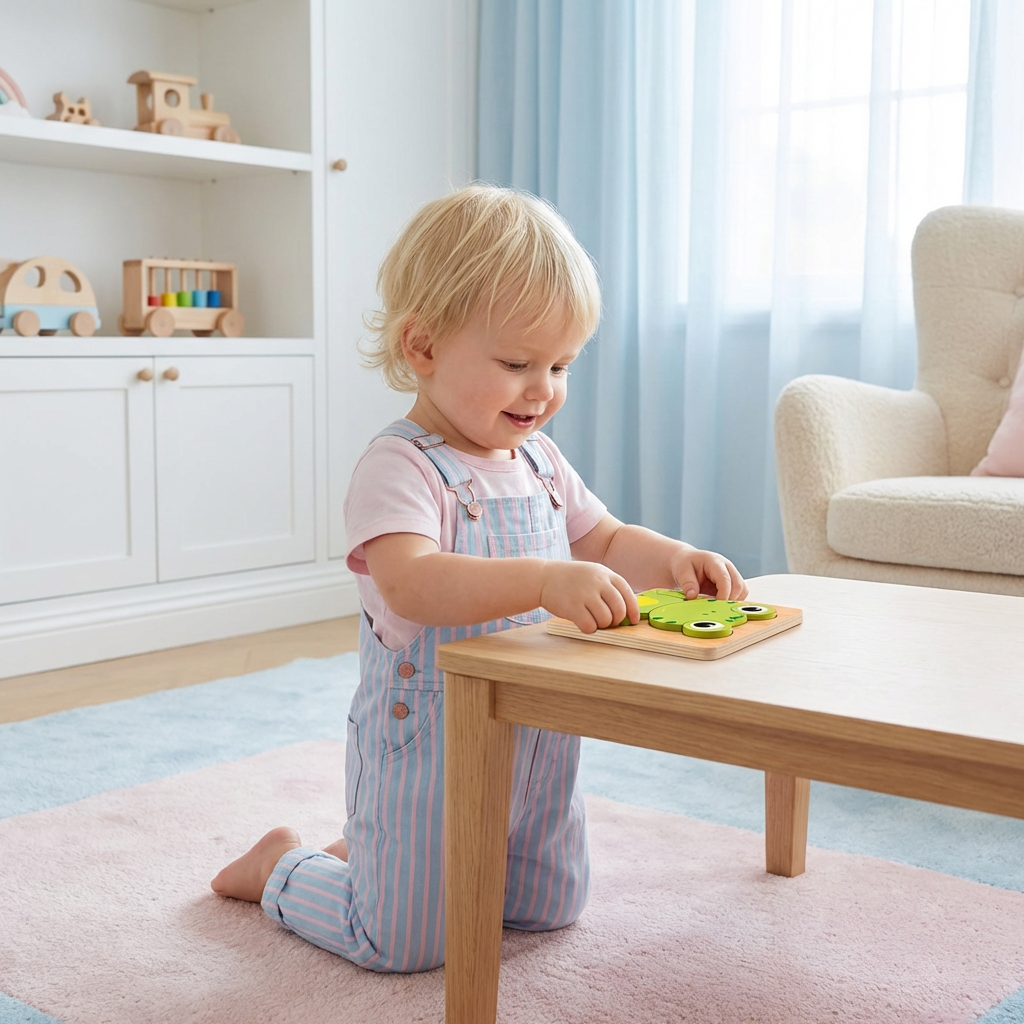 3D Holz Puzzle für Kinder – Lernspielzeug mit Tieren für Kleinkinder