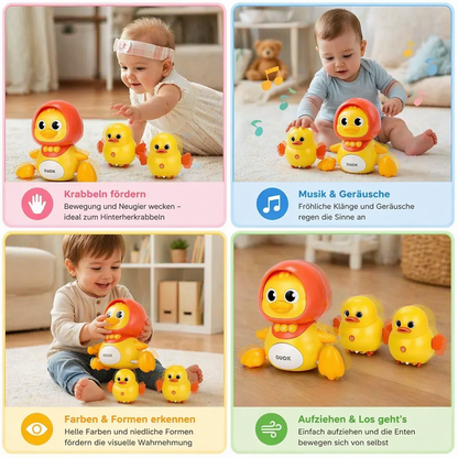 Entefamilie Krabbel- und Lernspielzeug mit Musik für Babys