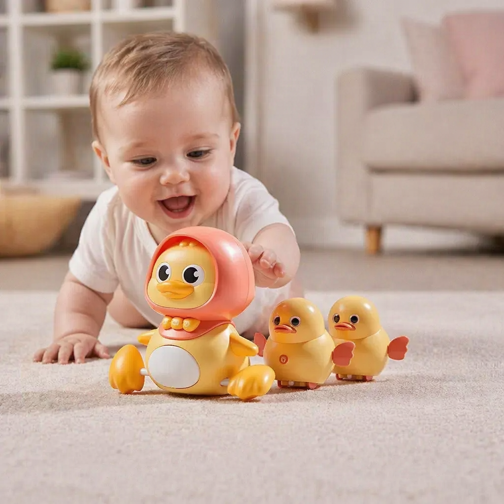 Entefamilie Krabbel- und Lernspielzeug mit Musik für Babys