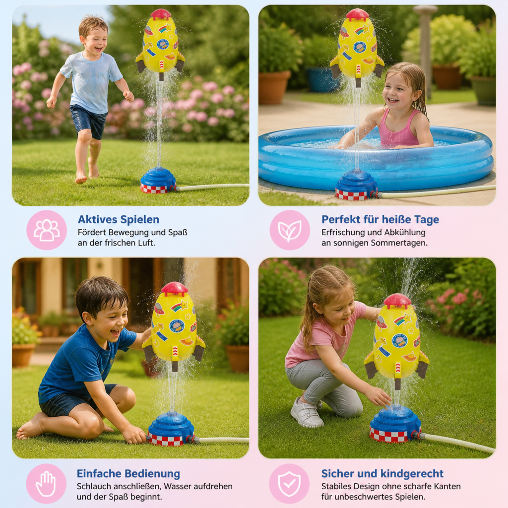 Raketen Wassersprinkler Spielzeug für Kinder