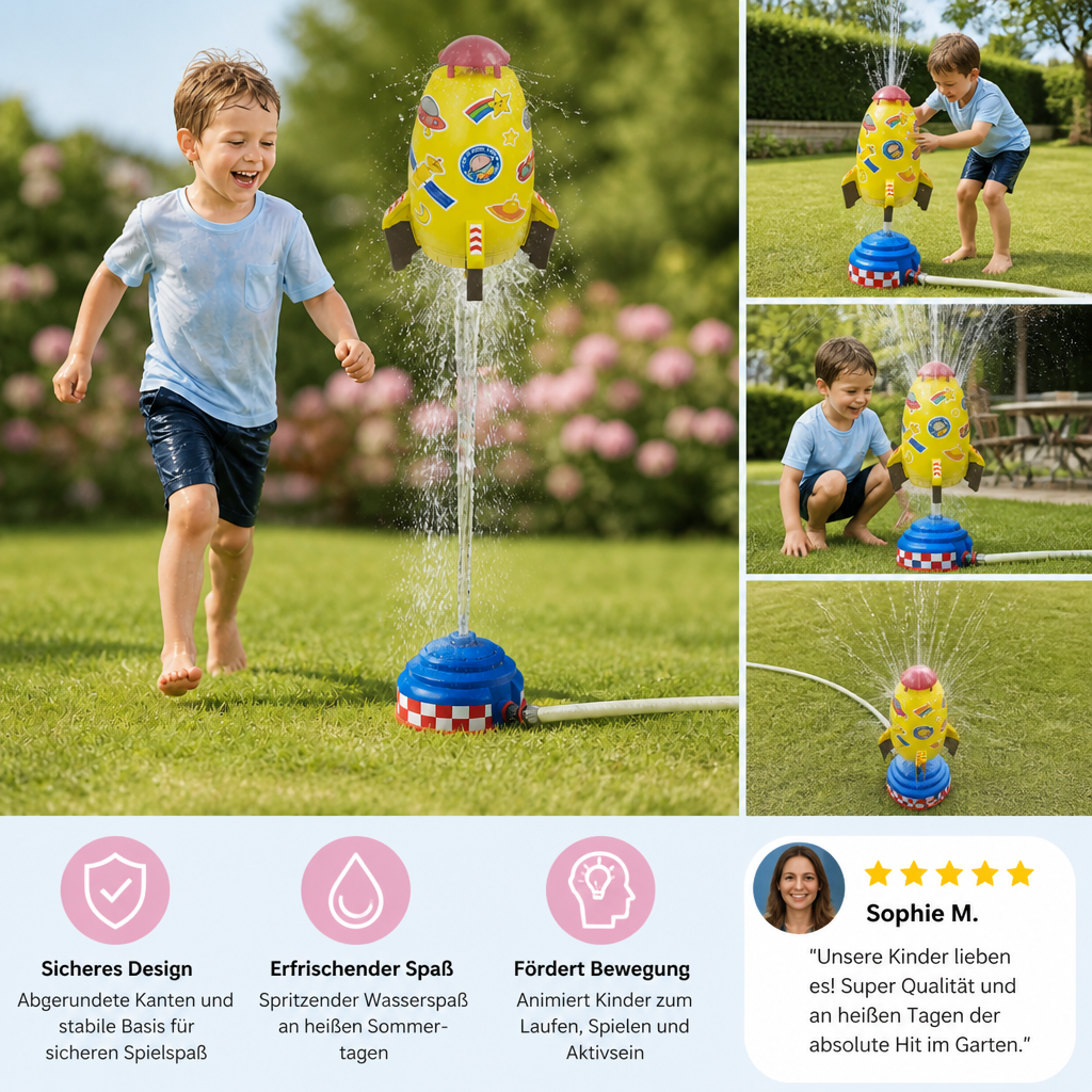 Raketen Wassersprinkler Spielzeug für Kinder