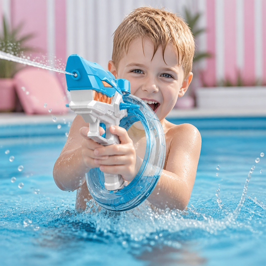 Elektrische Hai-Wasserpistole für Kinder – Vollautomatischer Wasserspaß für heiße Sommertage