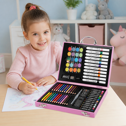 88 Stück Kreativer Malkoffer für kleine Künstler