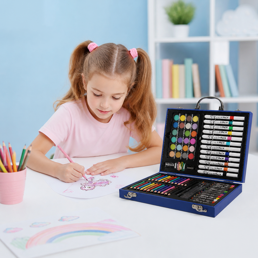 88 Stück Kreativer Malkoffer für kleine Künstler