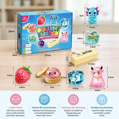 Premium-Set mit weichen Fidget-Spielzeugen – 8 sensorische Spielzeuge