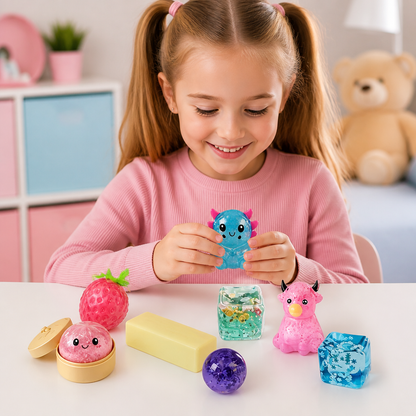 Premium-Set mit weichen Fidget-Spielzeugen – 8 sensorische Spielzeuge