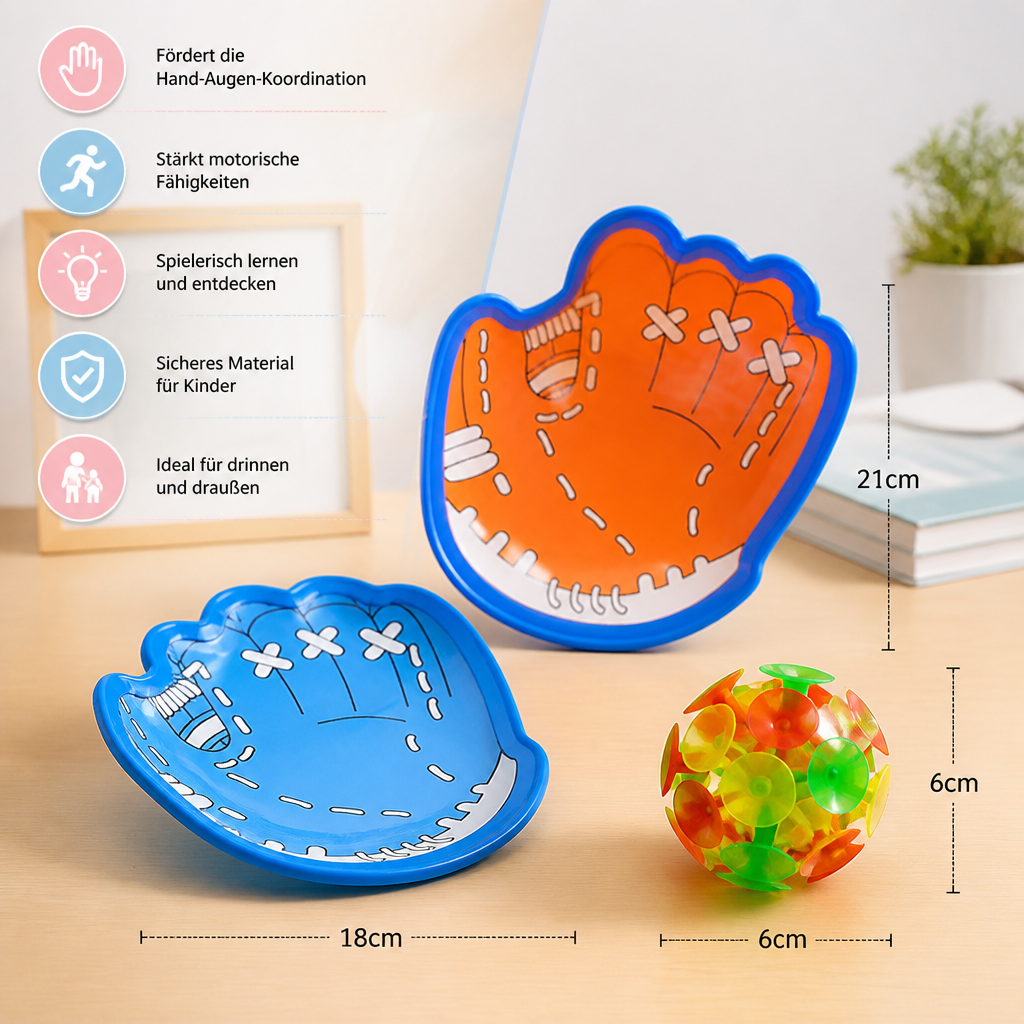 Saugnapf Ball Fangspiel Set für Kinder