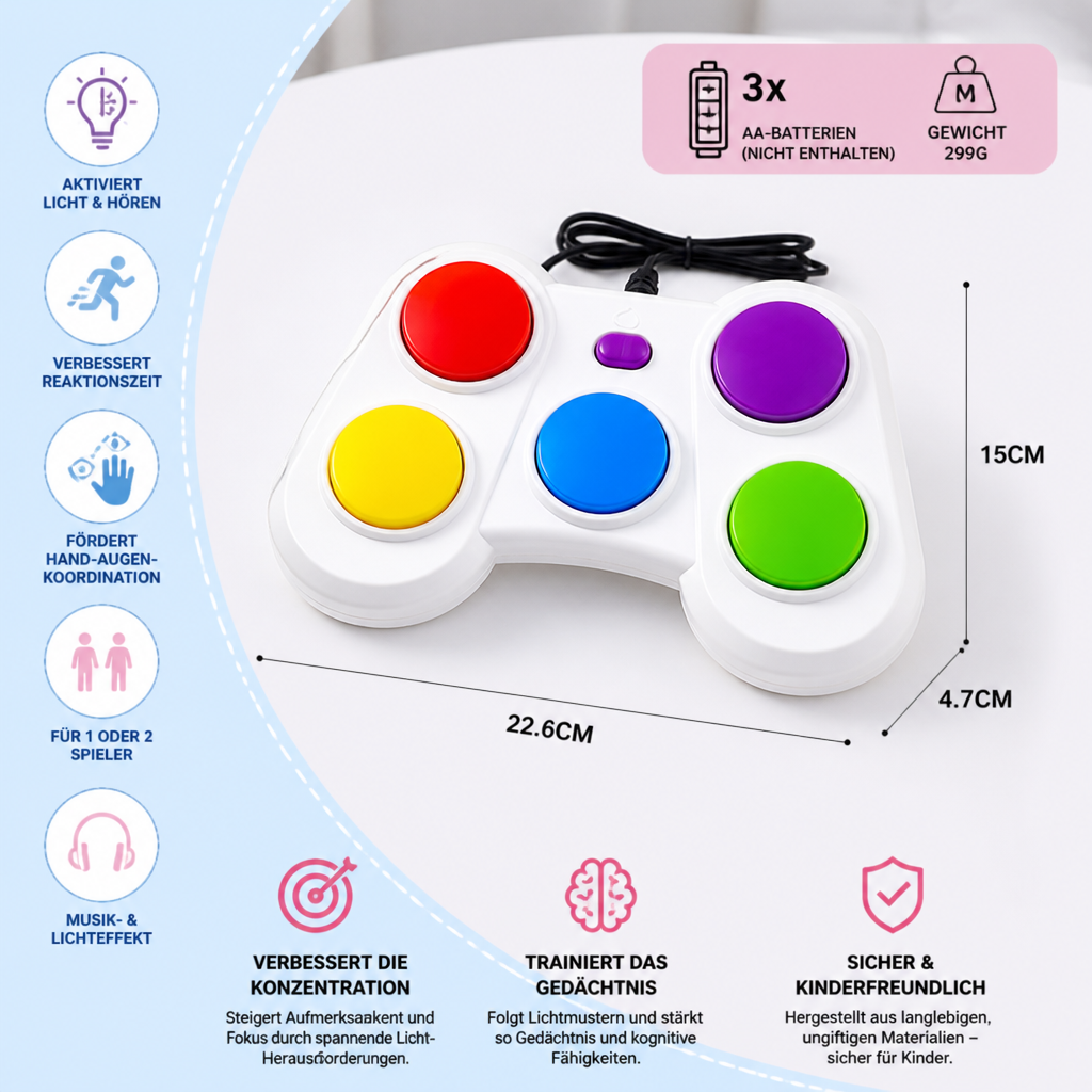„Light Defense Challenge“ – Interaktives LED-Reflexspiel