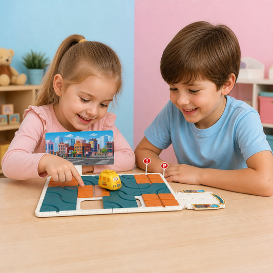 Schiebepuzzle-Labyrinth-Spiel