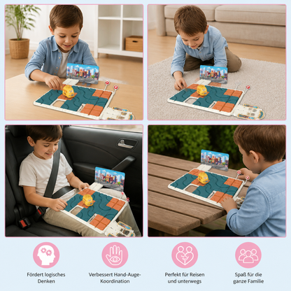 Schiebepuzzle-Labyrinth-Spiel
