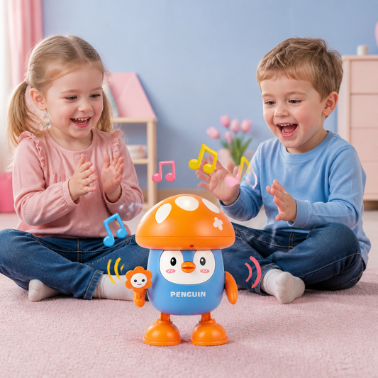 Interaktives sprechendes und tanzendes Pinguin-Spielzeug mit Musik