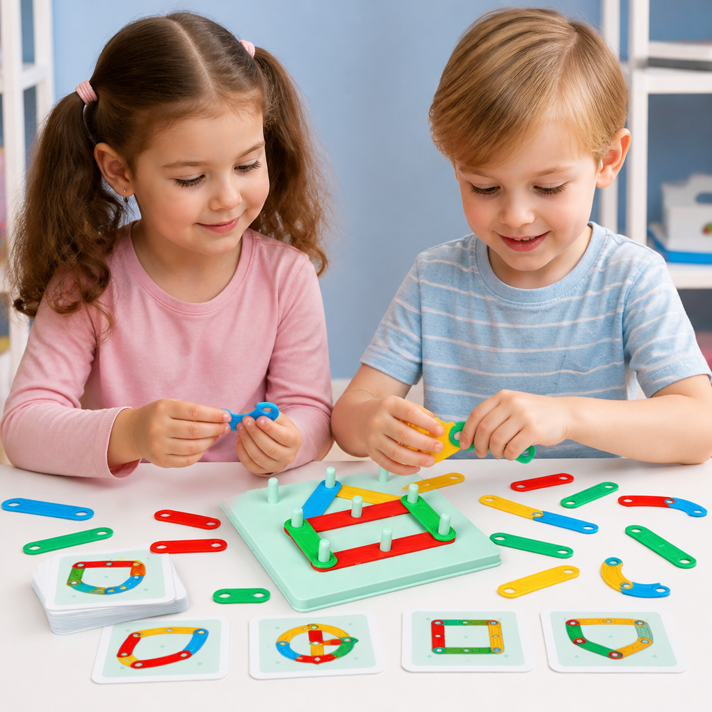 Lernspiel-Bausatz mit magnetischen Buchstaben und Zahlen