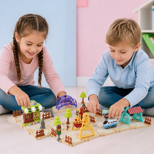 DIY-Eisenbahn-Bausatz für den Vergnügungspark