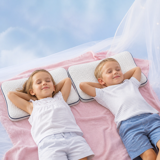 Ergonomisches Memory-Foam-Kinderkissen mit Nackenstütze