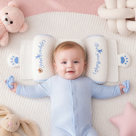 Verstellbares Babykopfkissen mit Hirsefüllung