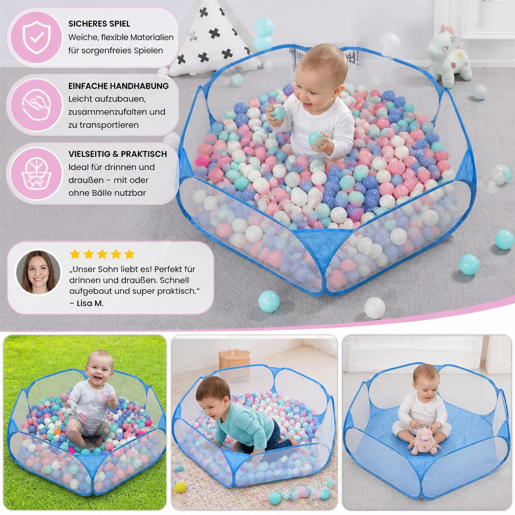 Tragbares Pop-up-Laufgitterzelt für Babys und Kleinkinder