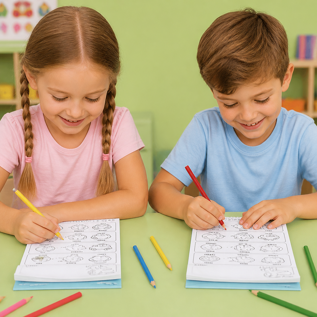 Montessori-Zeichenlernbuch – Schritt für Schritt zeichnen lernen und üben
