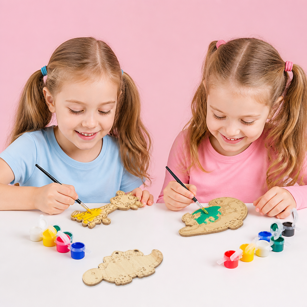 DIY-Holz-Bastelset zum Bemalen & Spielen für Kinder