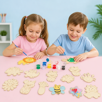 DIY-Holz-Bastelset zum Bemalen & Spielen für Kinder