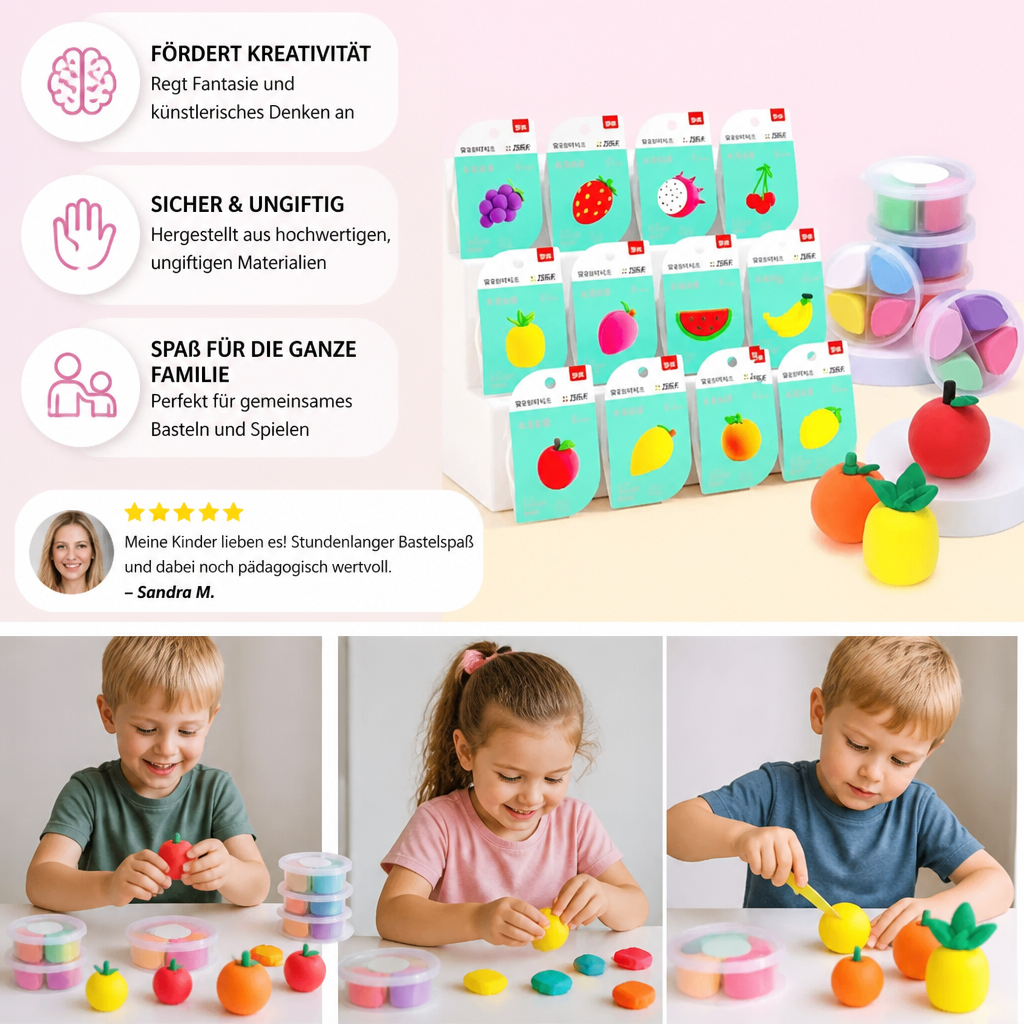DIY-Lufttrocknendes Ton-Bastelset für Kinder