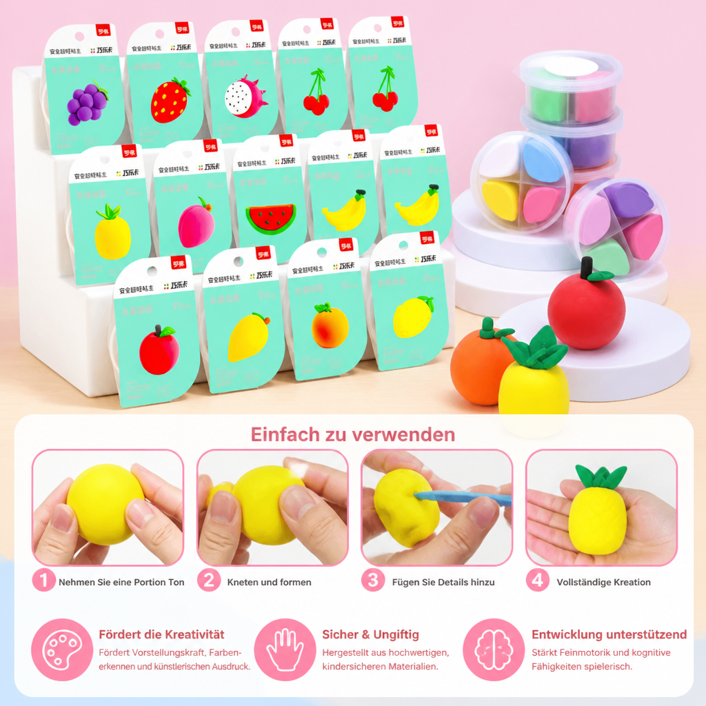 DIY-Lufttrocknendes Ton-Bastelset für Kinder