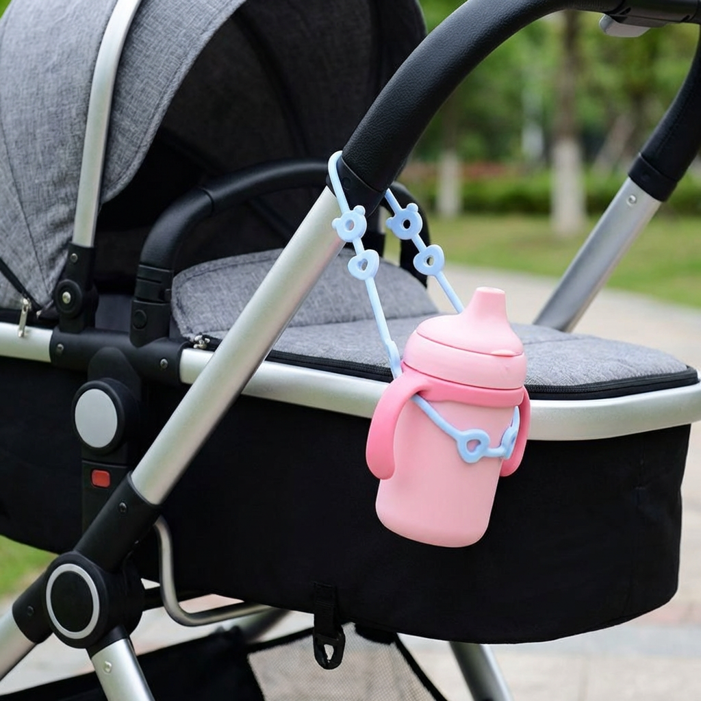 Silikon Baby-Kette mit Anti-Verlust-Schutz – für Schnuller & Spielzeug (5 Stück)
