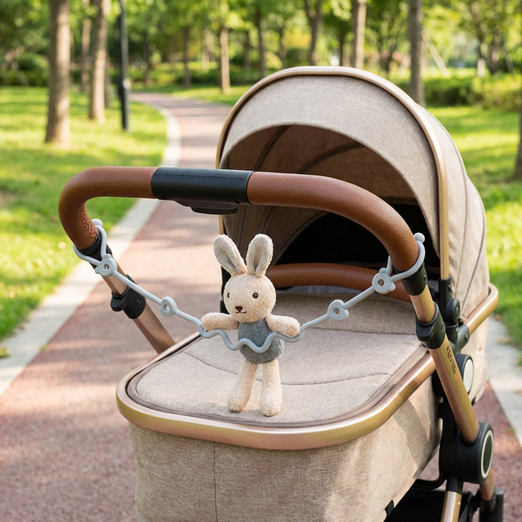 Silikon Baby-Kette mit Anti-Verlust-Schutz – für Schnuller & Spielzeug (5 Stück)