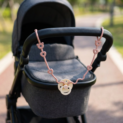 Silikon Baby-Kette mit Anti-Verlust-Schutz – für Schnuller & Spielzeug (5 Stück)