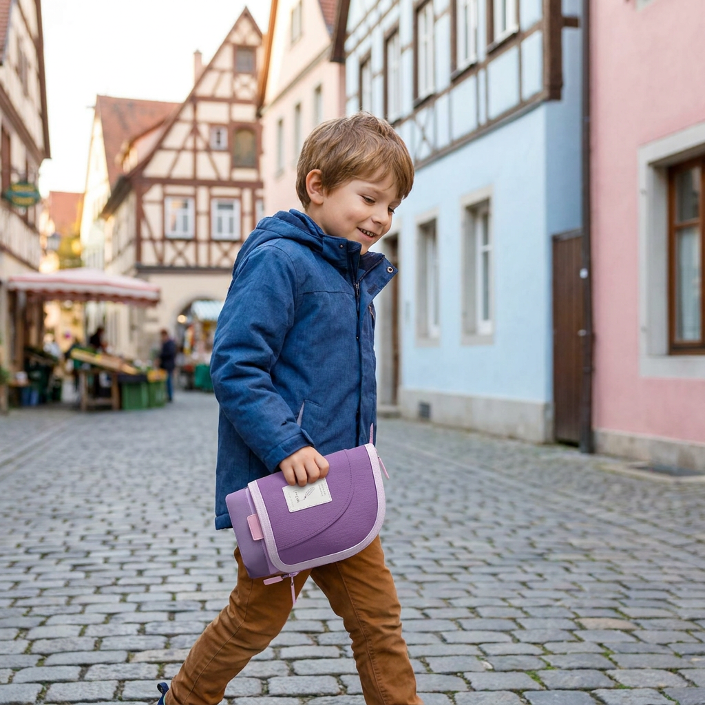 2-in-1 Pop-Up Federmäppchen mit Stiftehalter – Platzsparender Schreibtisch-Organizer