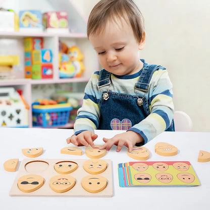 Lernspielzeug Für Kinder – Emotionspuzzle Mit Gesichtsausdrücken