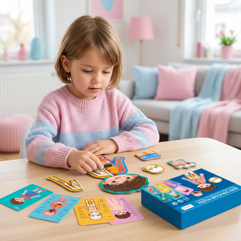 Holz Körper-Puzzle für Kinder – Anatomie spielerisch lernen