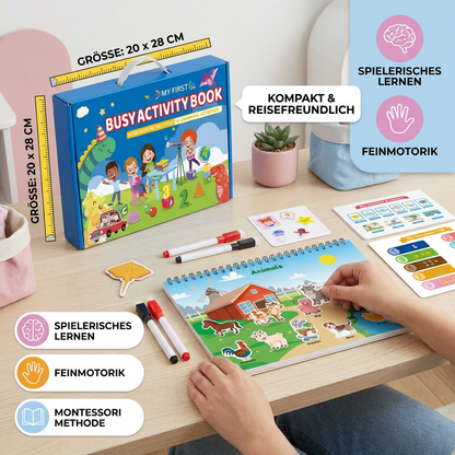 Montessori Beschäftigungsbuch für Kinder – Spielerisches Lernen & Frühförderung