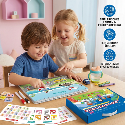 Montessori Beschäftigungsbuch für Kinder – Spielerisches Lernen & Frühförderung