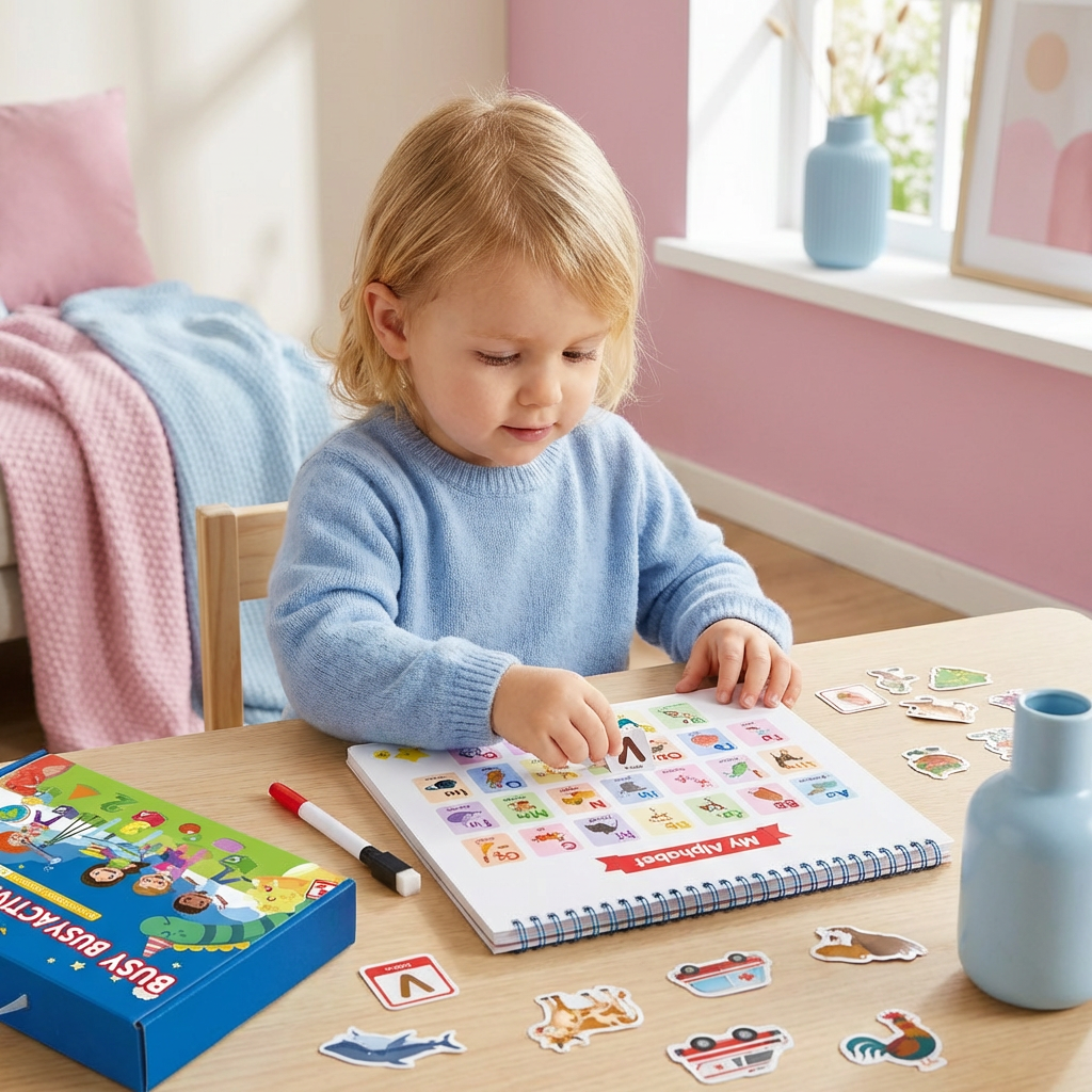 Montessori Beschäftigungsbuch für Kinder – Spielerisches Lernen & Frühförderung