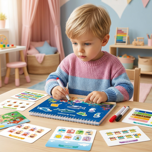 Montessori Beschäftigungsbuch für Kinder – Spielerisches Lernen & Frühförderung